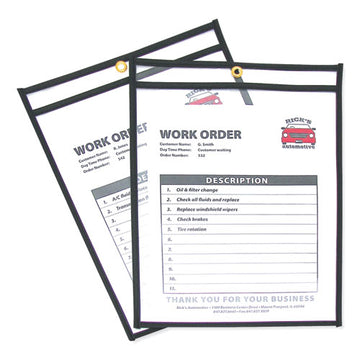 C-Line® Shop Ticket Holders, Stitched, Both Sides Clear, 75 Sheets, 9 X 12, 25-box freeshipping - TVN Wholesale